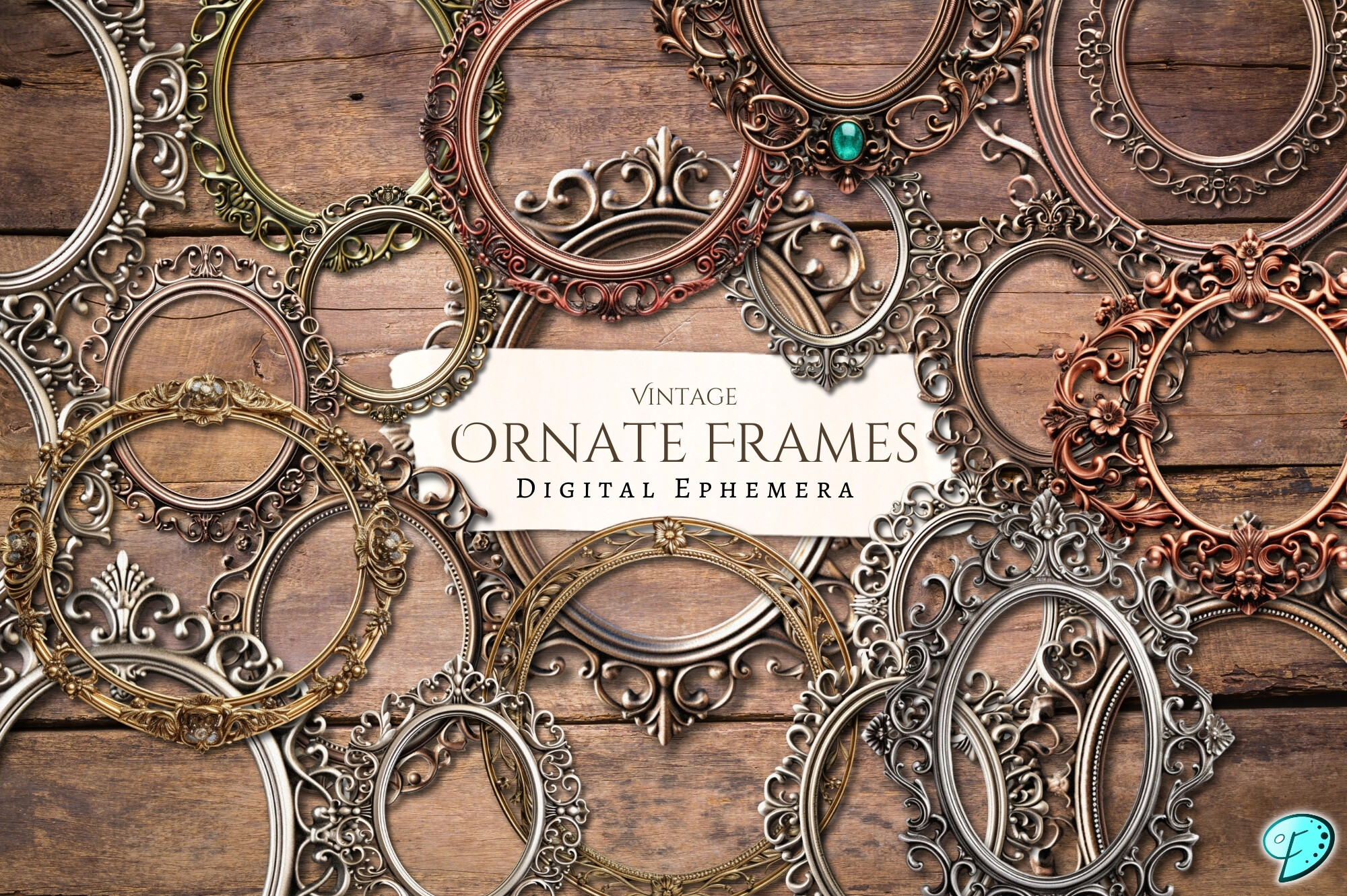 Vintage Ornate Digital Frames