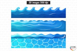 Wave Borders Clipart and EPS Graphic by TitaLivingArt · Creative Fabrica