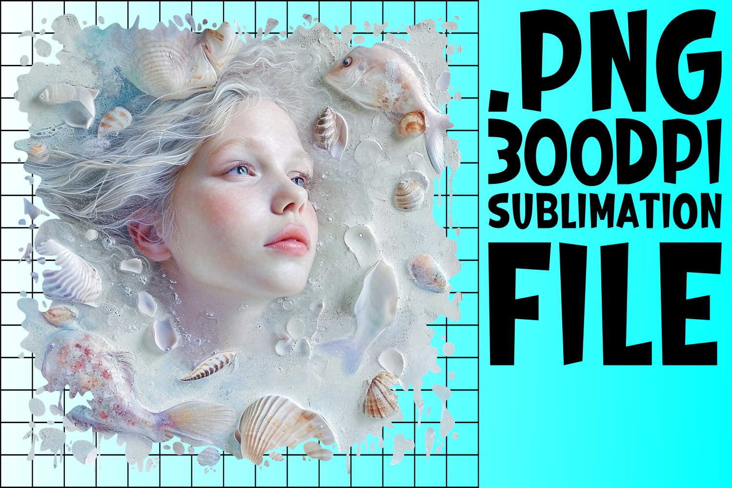 Ocean Mermaid Clipart Set Graphic by svgyeahyouknowme · Creative Fabrica