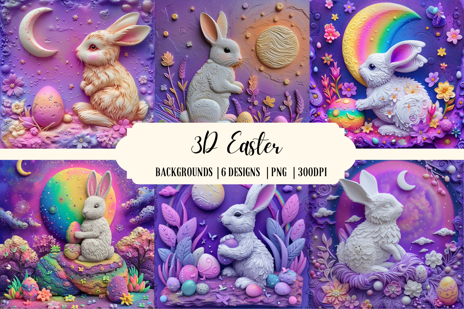 3D Easter Background Graphic by Babydell Art · Creative Fabrica