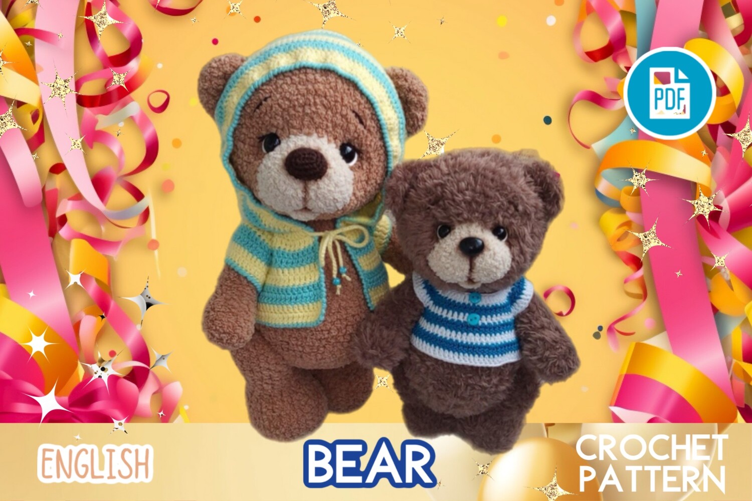 Crochet Bears & Dresses / Amigurumi PDF