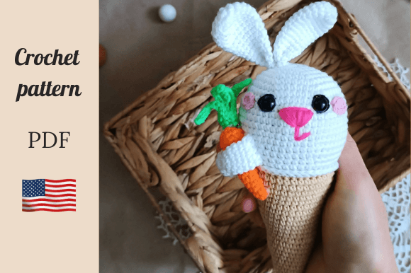 Crochet Pattern Bunny Ice Cream