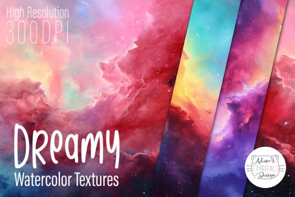 Dreamy Watercolor Textures Set
