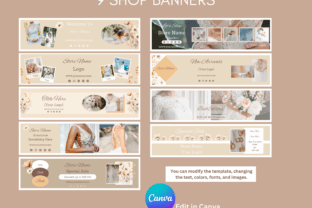 Etsy Beige Branding Banner Templates Graphic by NdkMode · Creative Fabrica