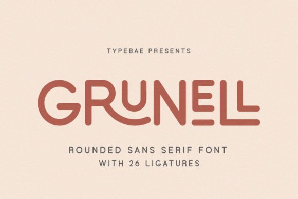 Grunell Font by Typebae preview
