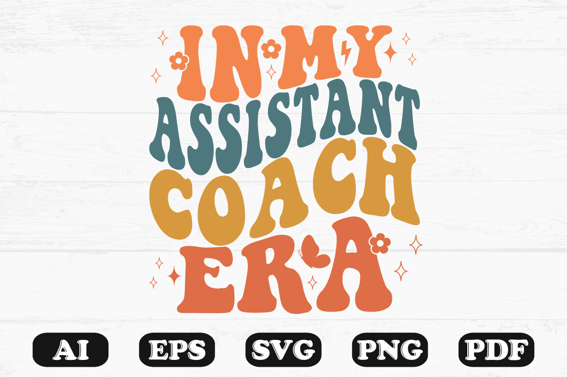 In My Assistant Coach Era Retro Wavy Sv Graphic by hosneara 4767 ...