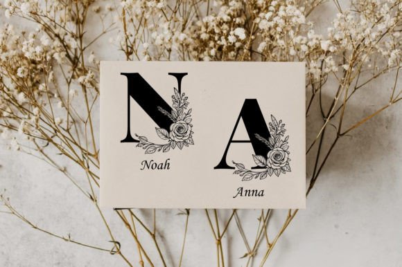 Kalia Monogram Font PNG with transparent background - Preview 4
