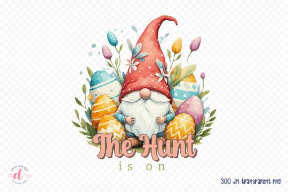 Preview of The Hunt is on | Easter Sublimation PNG T-shirt, sticker, and sublimation design