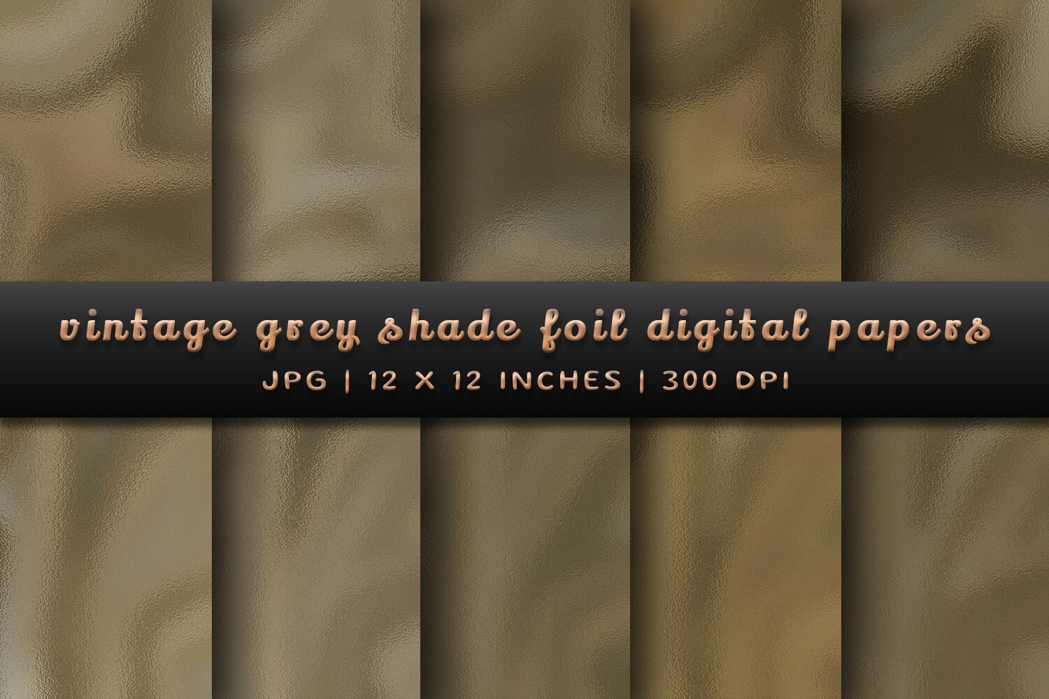 Vintage Grey Shade Foil Digital Papers Graphic by Pugazh Logan ...