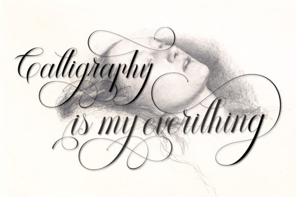 Aroline Calligraphy Font - Preview 1