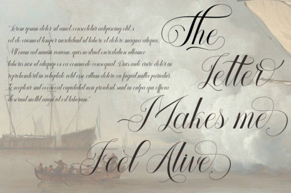 Aroline Calligraphy Font - Preview 2