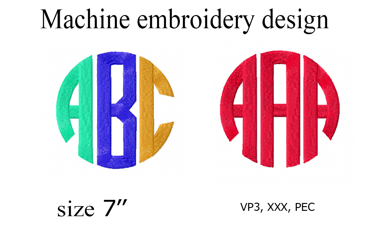 Circle Monogram · Creative Fabrica