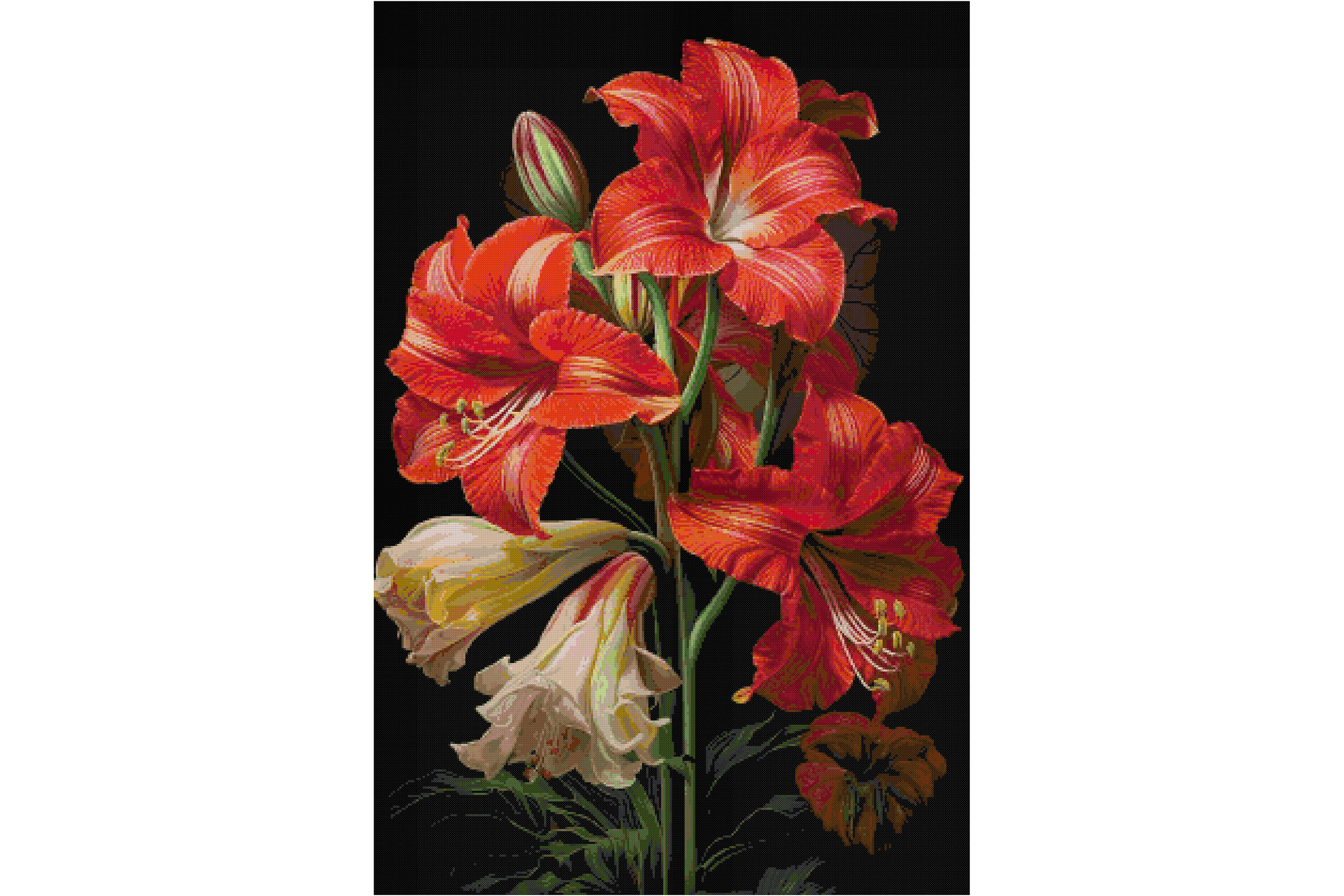 Flowers Counted Cross Stitch Patterns
