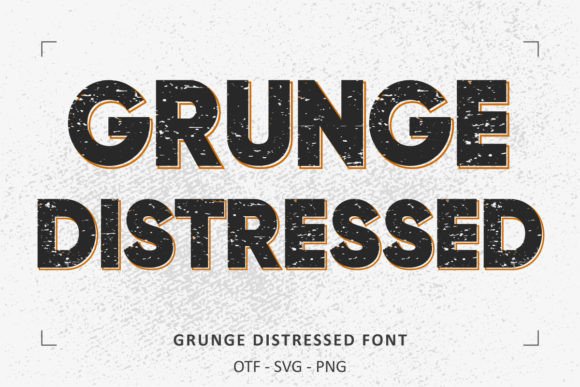 Grunge Distressed Font - Preview 1