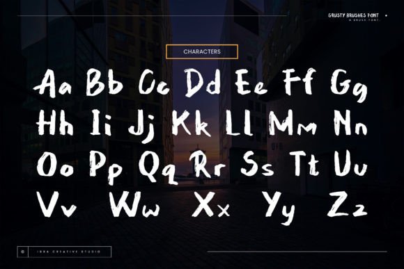 Grusty Brushes Font - Preview 1