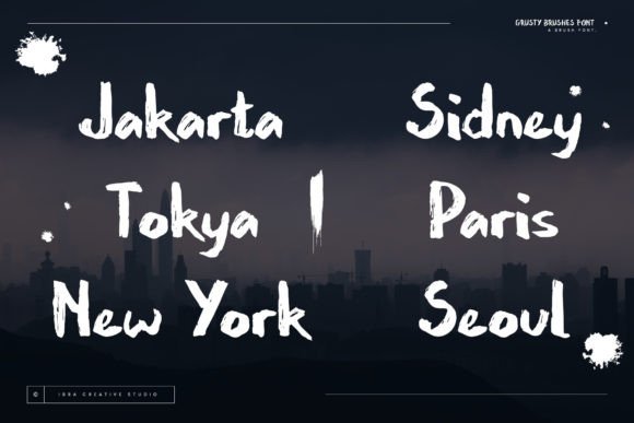 Grusty Brushes Font - Preview 5