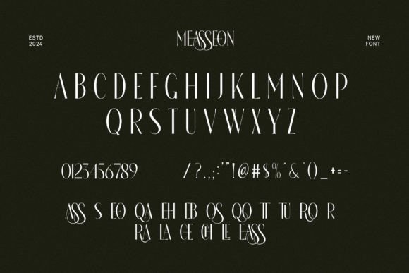 Measseon Font PNG with transparent background - Preview 5