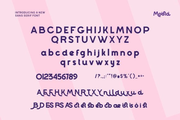 Moista Font PNG with transparent background - Preview 5