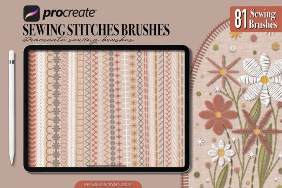 Procreate Sewing Stitch Brushes