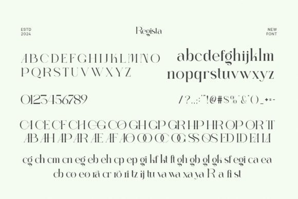Regista Font PNG with transparent background - Preview 5