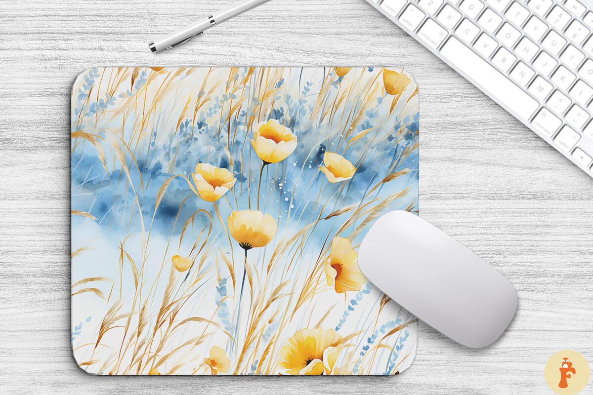 Watercolor Spring Flowers Background Graphic by Foxmia · Creative Fabrica