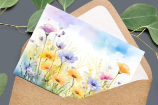 Watercolor Spring Flowers Background Graphic by Foxmia · Creative Fabrica