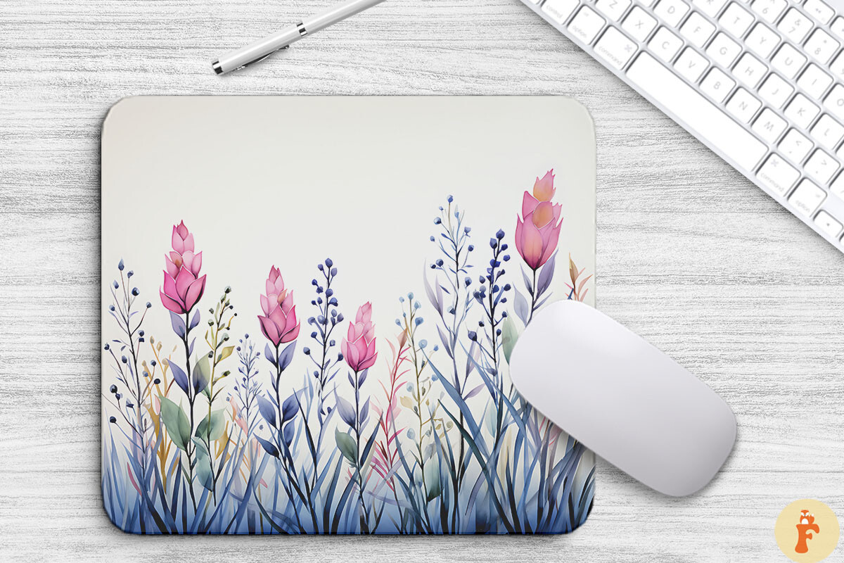 Watercolor Spring Flowers Background Graphic by Foxmia · Creative Fabrica