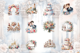 Watercolor Wedding Clipart - Wedding Png Graphic by Artistic Revolution ...