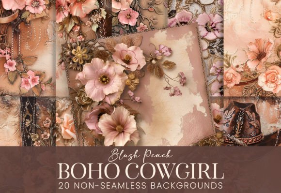 Boho Cowgirl Western Florals Leather