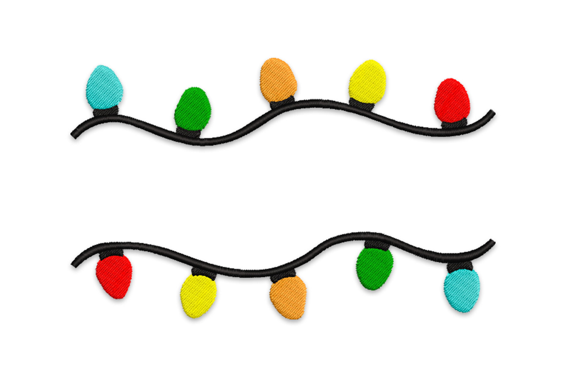 Christmas Lights Border
