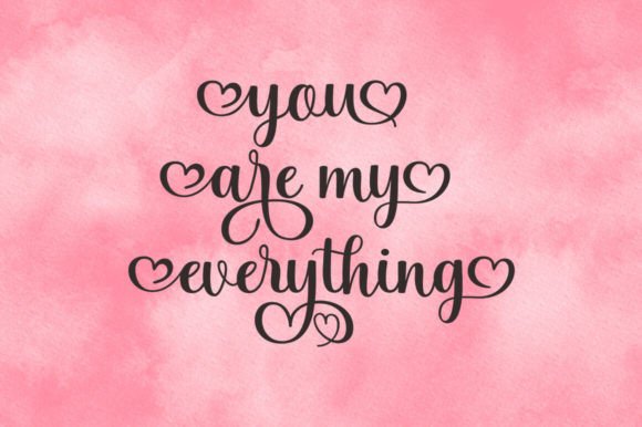 Hello Valentina Font PNG with transparent background - Preview 6