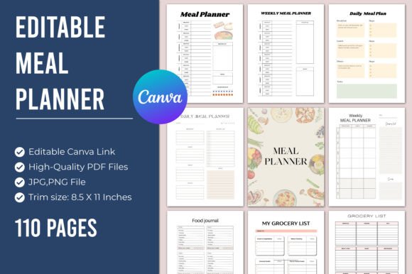 Meal Planner Canva Interior