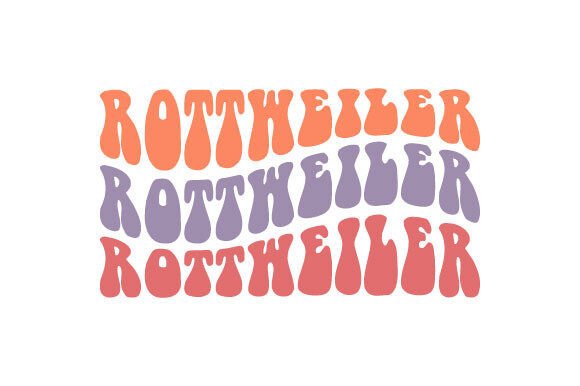 retro rottweiler dog svg cricut vintage htv shirt design bold breed