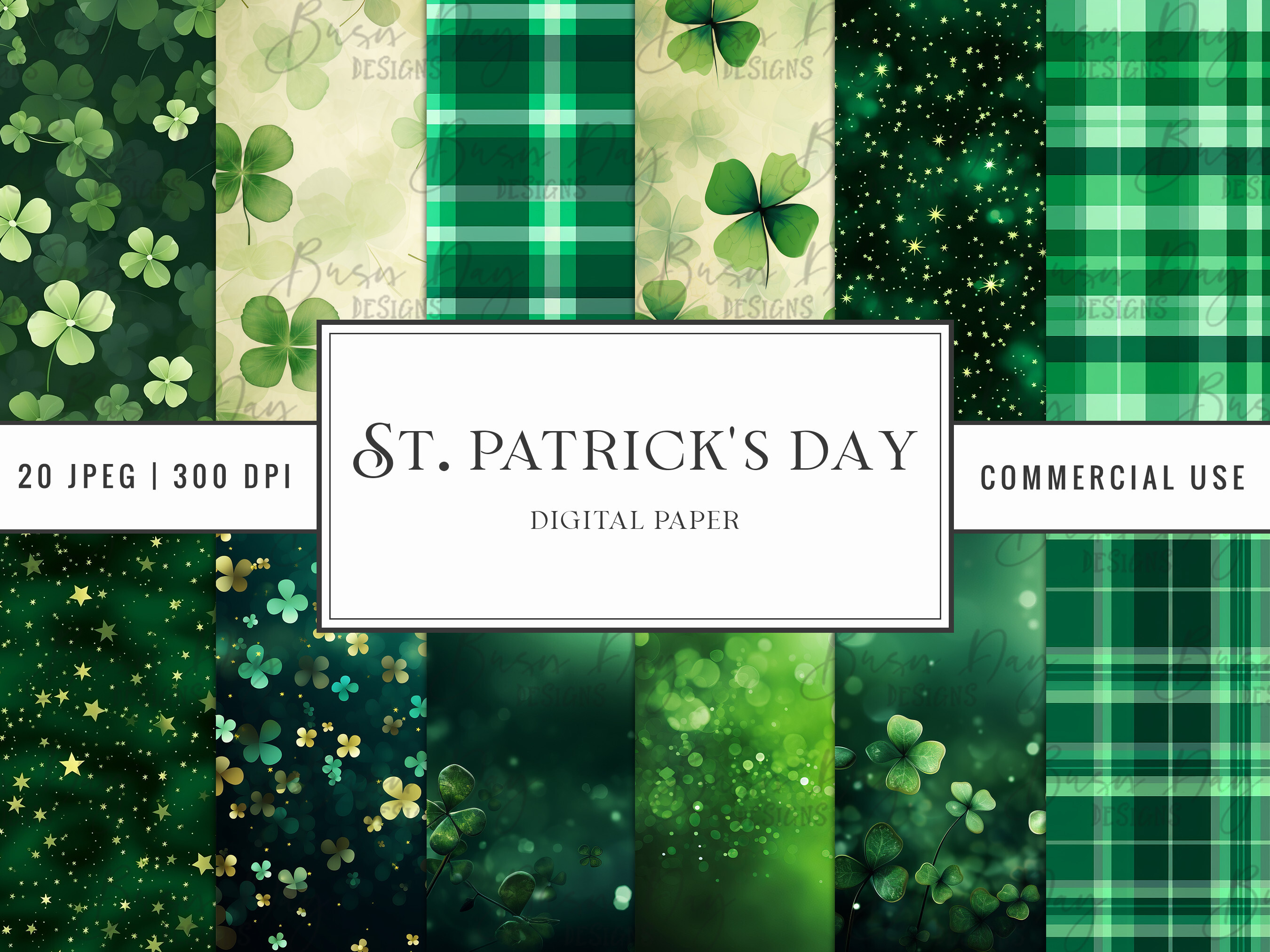 St. Patrick's Day Digital Paper