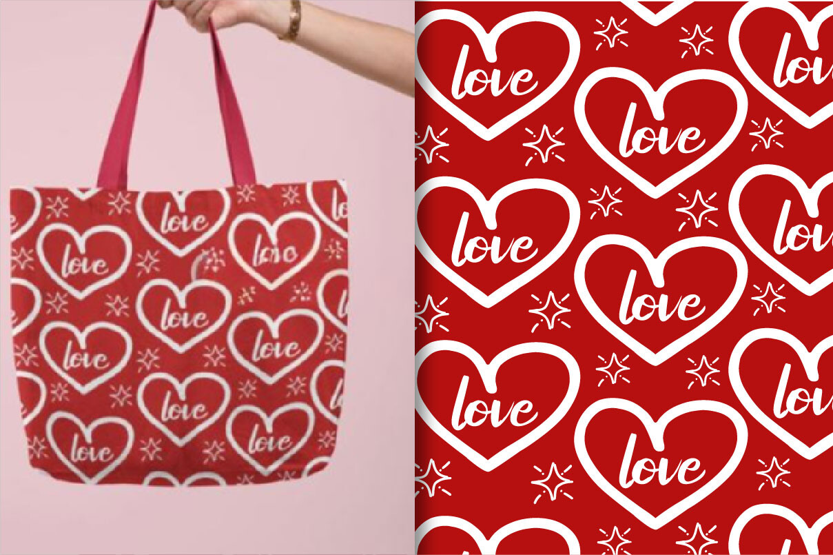 Valentine Pattern Design Graphic by jerin505 · Creative Fabrica