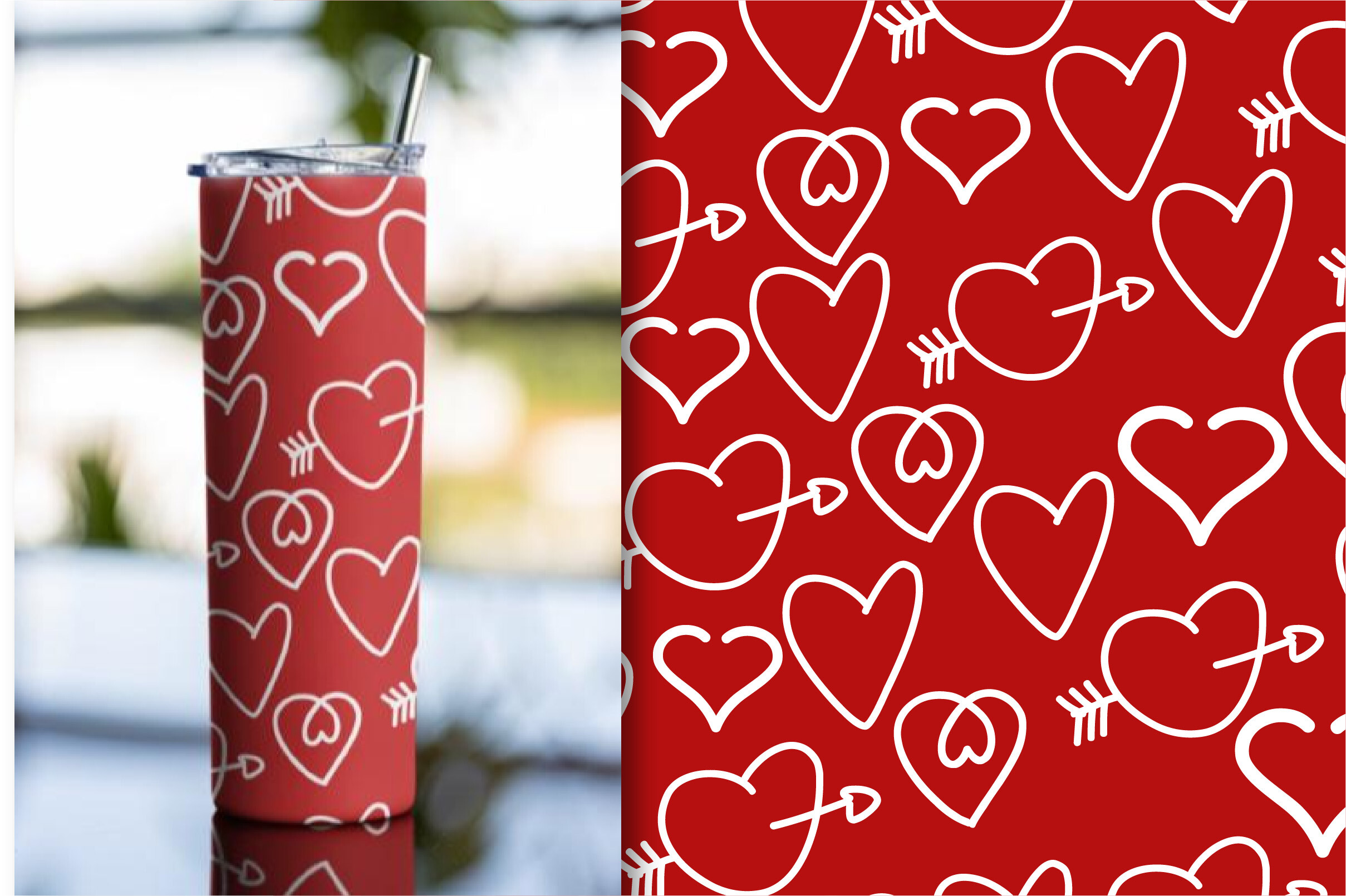 Valentines Pattern Design Graphic by jerin505 · Creative Fabrica