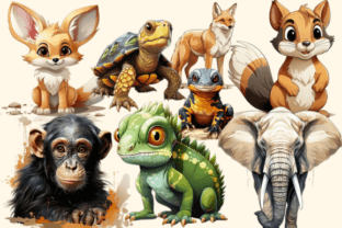 Wild Animal Clipart Graphic by Craft Studios · Creative Fabrica