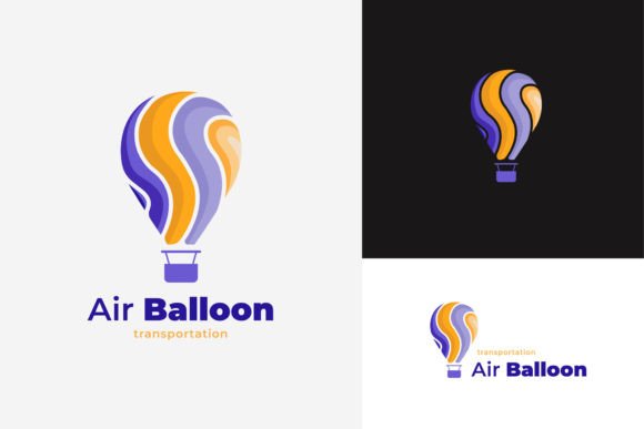 Simple Colorful Air Balloon Logo Vector Graphic by PyruosID · Creative ...
