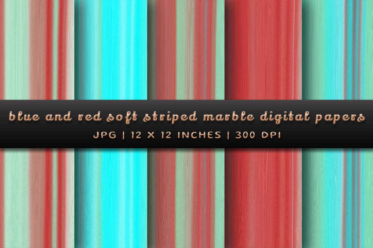 Blue and Red Soft Striped Marble Graphic by Pugazh Logan · Creative Fabrica