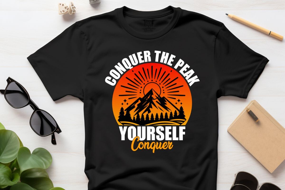 Conquer the Peak Conquer Yourself Graphic by Graphic Craft Innovators ...