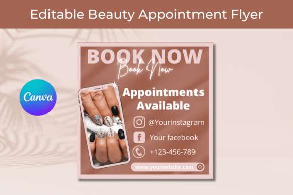 DIY Beauty Flyer Canva Template