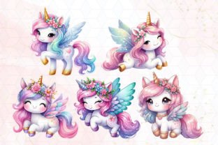 Lovely Fairy Unicorn Sublimation Clipart Graphic by Little Lady Design ...