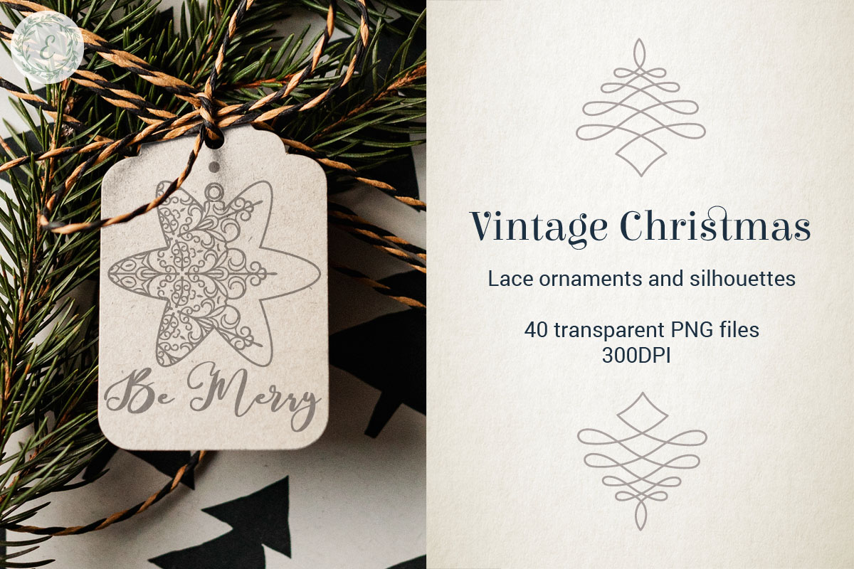 Vintage Christmas Ornaments and Shapes