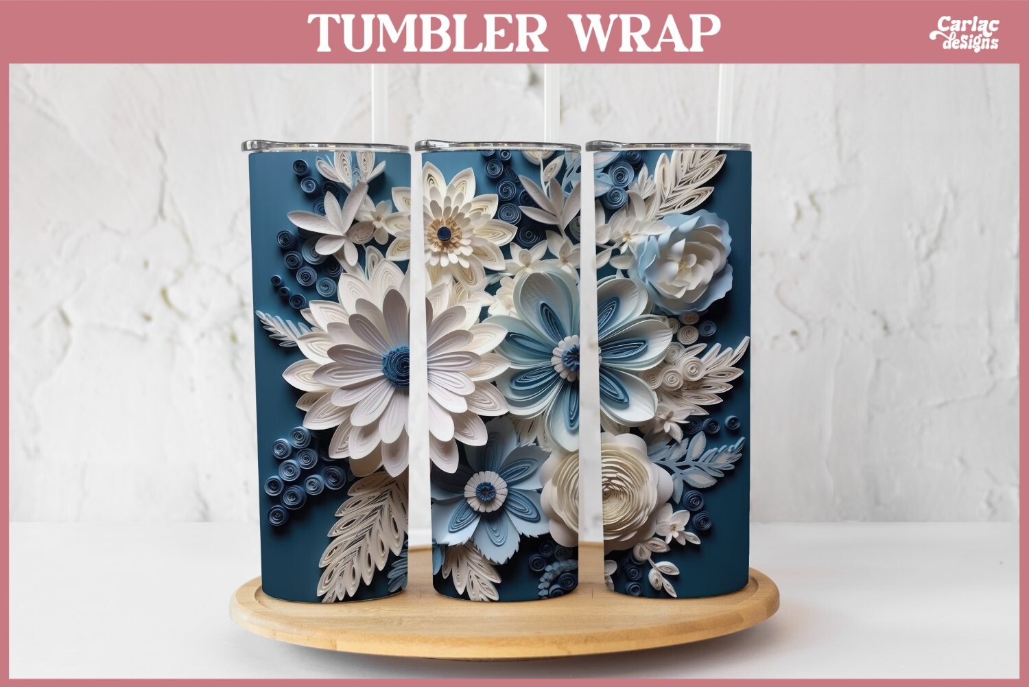 3D Tumbler Sublimation Wrap Graphic by Carla C Designs · Creative Fabrica