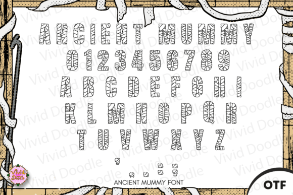 Ancient Mummy Font - Preview 1