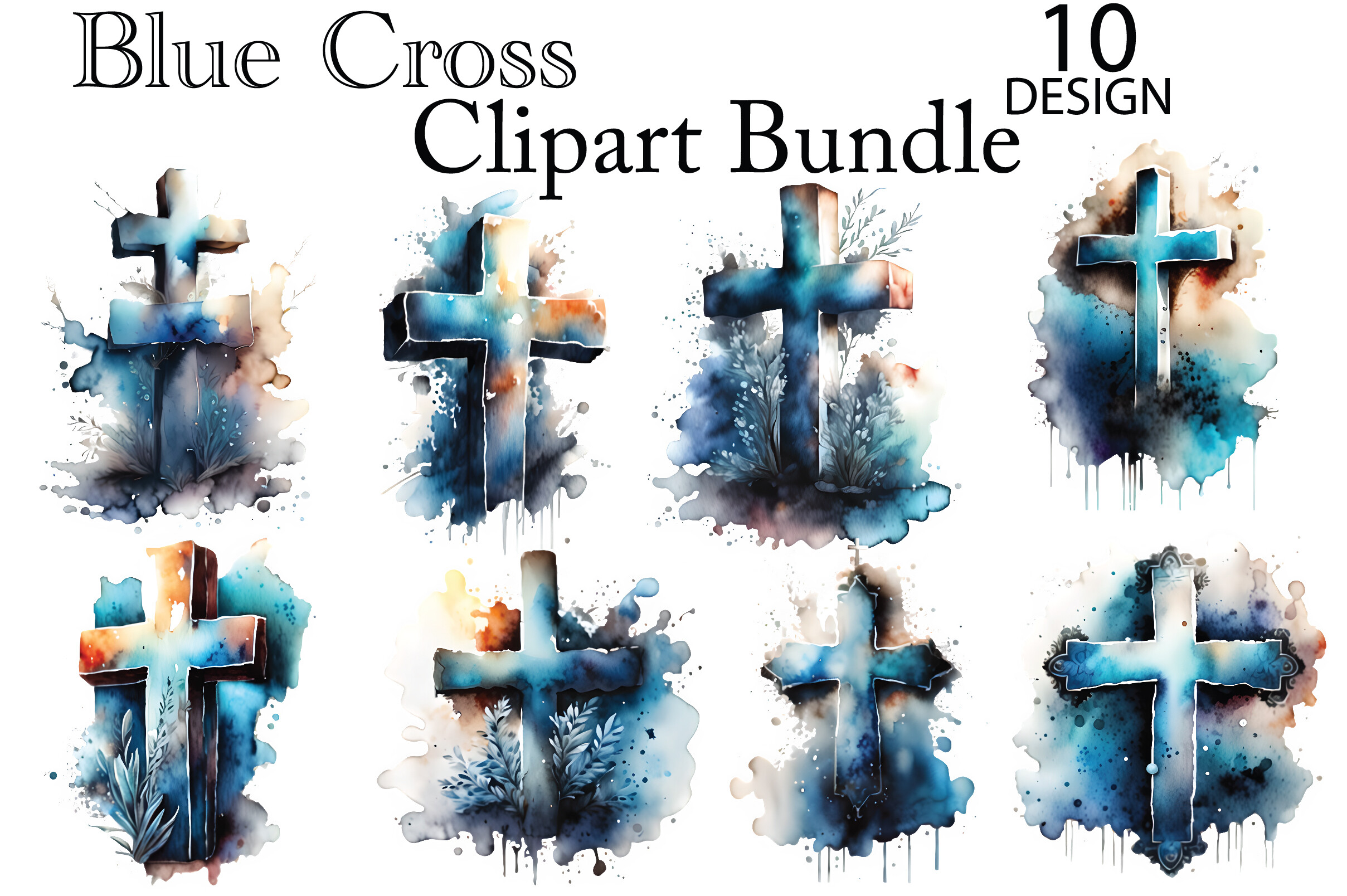 Blue Cross Png Bundle Graphic by Pink Svg · Creative Fabrica