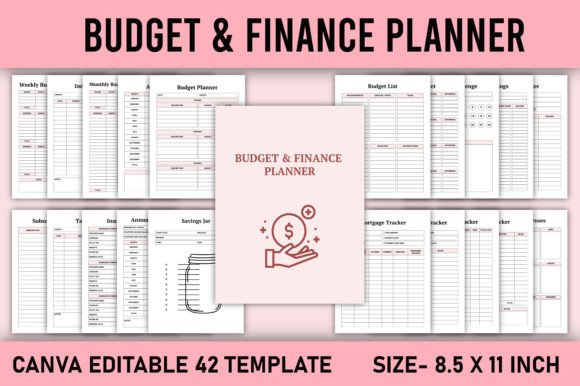 Budget & Finance Planner Canva Template