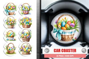 Car Coaster Easter Basket Graphic by Artnoy · Creative Fabrica