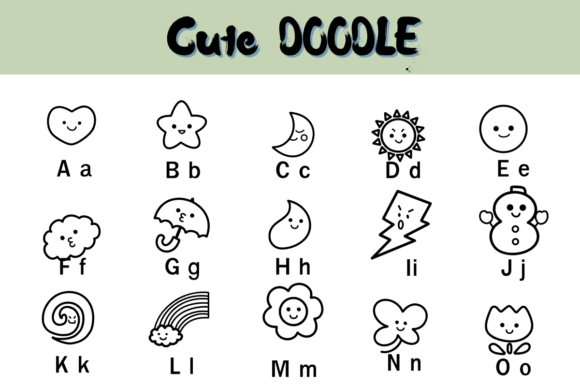 Cute Doodle Font - Preview 1