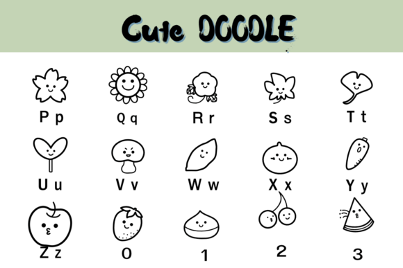 Cute Doodle Font - Preview 2
